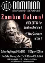 supporting Zombie Walk we bring you Zombie Night Dominion 4th of August 2012, DJs Venome aka Elena Kovakina And Paul B. And everyones favorite zombie Sebzy